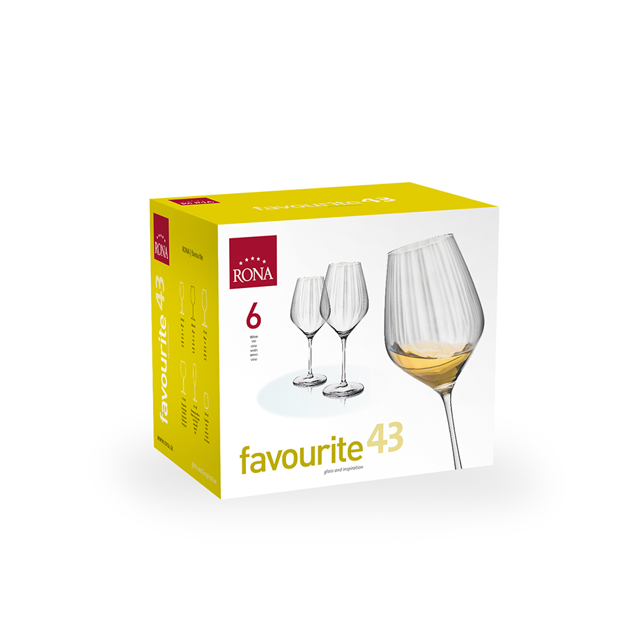 Бокал для белого вина Favorite Optical 430 мл, Rona - подробнее Бокал для белого вина Favorite Optical 430 мл, Rona