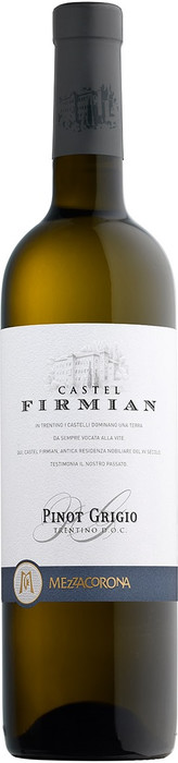 Меццакорона Кастель Фирмиан Пино Гриджио Трентино / Mezzacorona Castel Firmian Pinot Grigio Trentino
