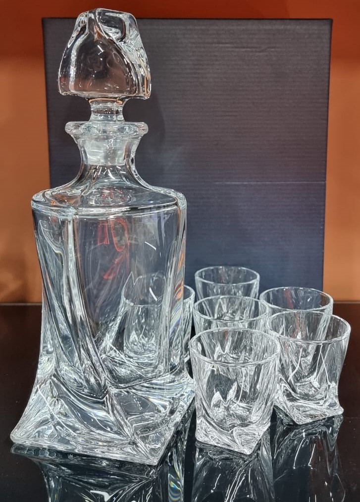 Набор для ликера штоф 750 мл+6 стопок, Bohemia Crystal
