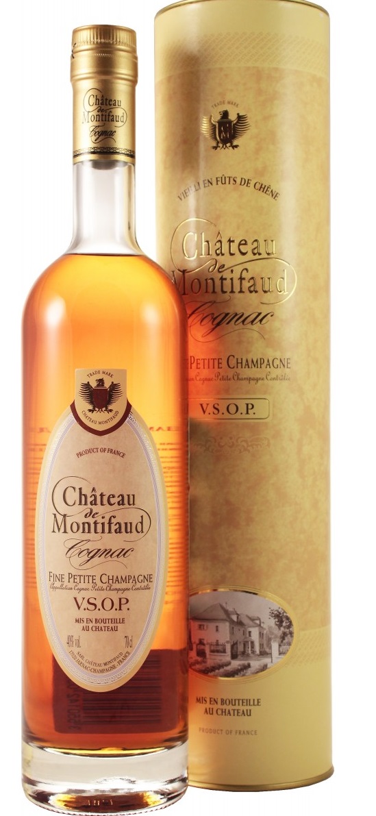 Коньяк Шато де Монтифо ВСОП Пти Шампань 0,7 тубус / Chateau de Montifaud VSOP Petite Champagne 0.7