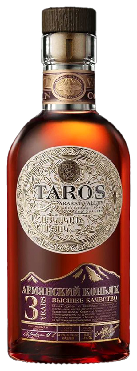 Коньяк Тарос трехлетний 0,25 / Taros 0,25