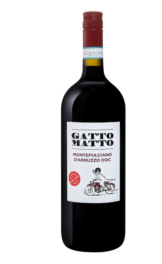 Вино красное сухое Гатто Матто Монтепульчано Д'Абруццо / Gatto Matto Montepulciano d'Abruzzo