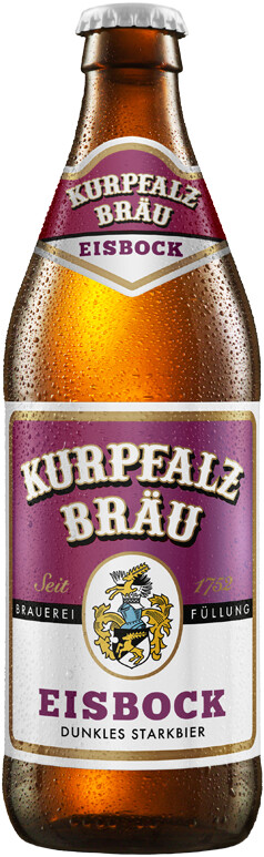 Пиво темное фильтрованное Курпфальц Брой Айсбок стекло /  Kurpfalz Brau Eisbock