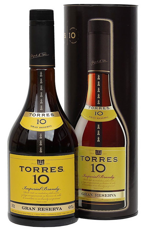 Бренди Торрес 10 Гран Резерва 0,5 / Torres 10 Gran Reserva