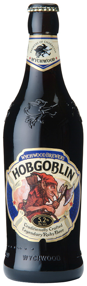 *Пиво темное фильтрованное Вичвуд Хобгоблин Руби Бир стекло / Wychwood Hobgoblin