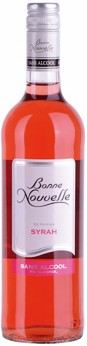 Вино розовое безалкогольное Бон Новель Сира Розе / Bonne Nouvelle Syrah Rose Alcohol Free
