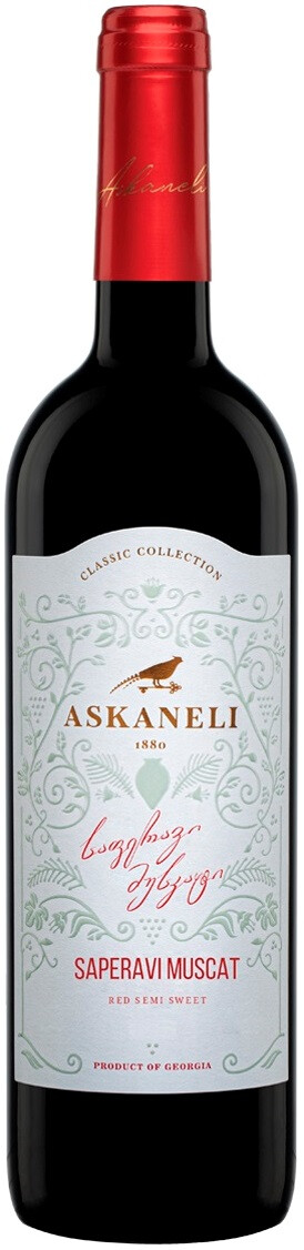 Вино сухое красное Саперави Askaneli