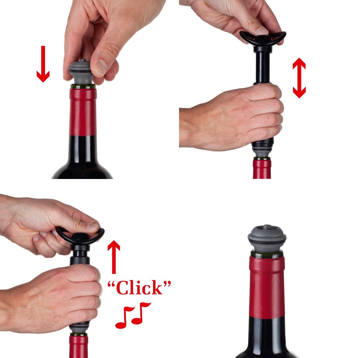 Вакуумный насос + 2 пробки VacuVin Wine Saver Giftpack, черный - подробнее Вакуумный насос + 2 пробки VacuVin Wine Saver Giftpack, черный