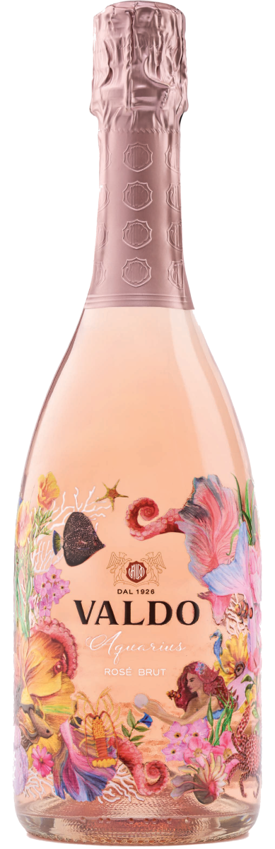 Игристое вино брют розовое Вальдо Аквариус Розе Брют/Valdo Aquarius Rose Brut