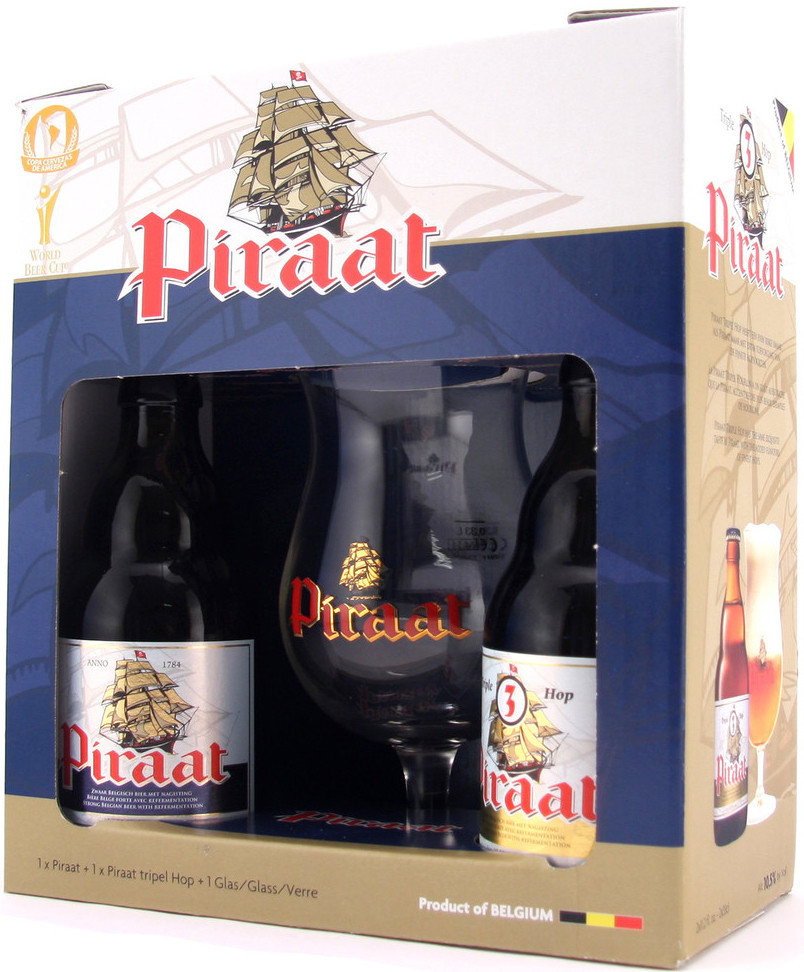 Пират подарочный набор (2 бутылки и бокал) / Piraat gift set (2 bottles & glass)