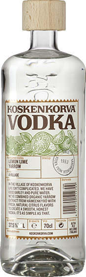 Водка Коскенкорва со вкусом лимона, лайма / Koskenkorva Lemon Lime Yarrow
