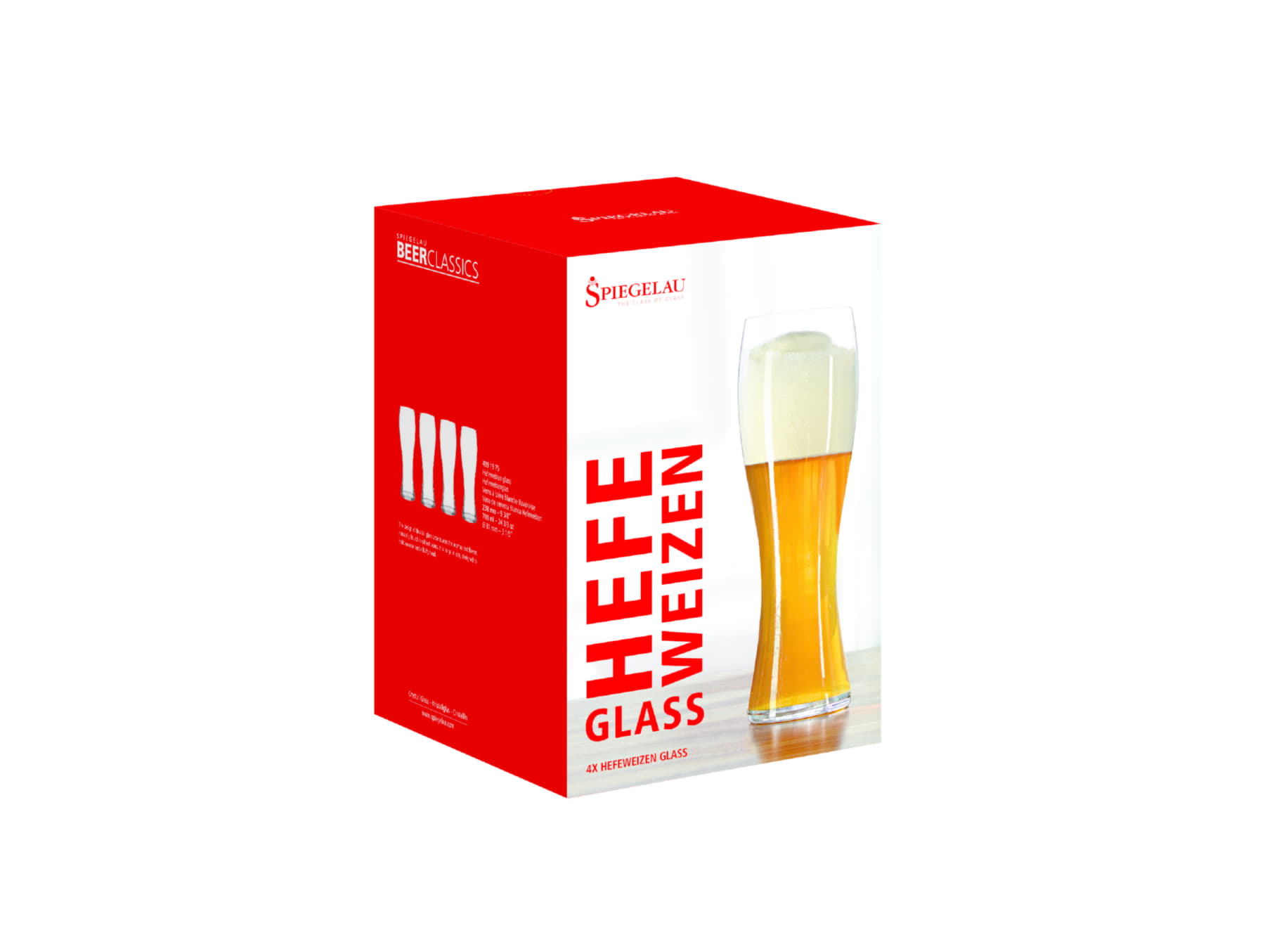 Набор бокалов для пива Beer Classics Wheat 700 мл, 4 шт, Spiegelau