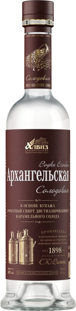 Водка Архангельская солодовая / Arkhangelskaya Malt