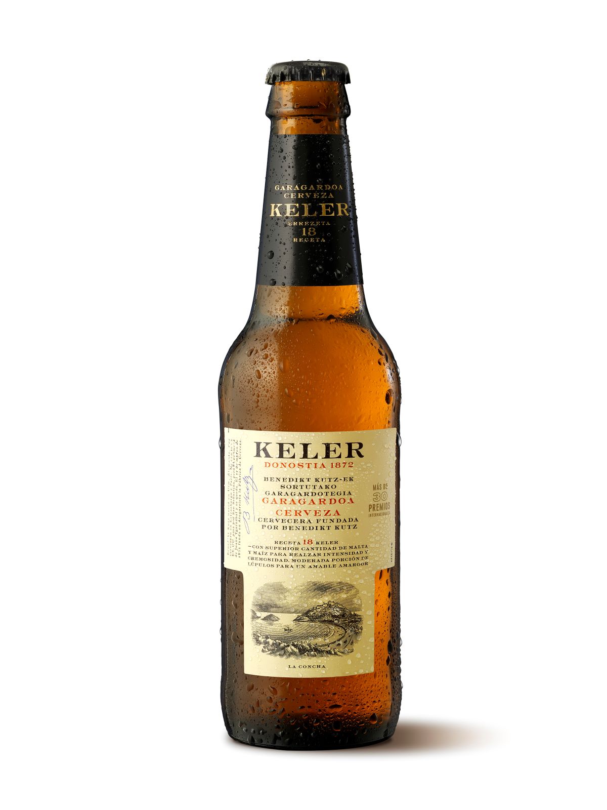Напиток пивной светлый фильтрованный Keller 250 мл. ст/б 6%