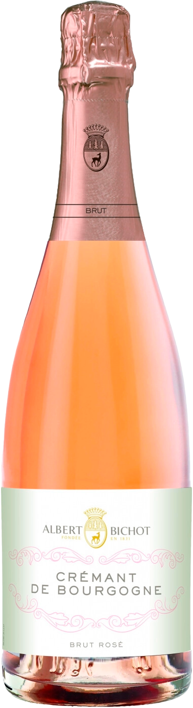 Вино игристое брют розовое Креман де Бургонь. Альбер Бишо/Cremant de Bourgogne AOC Brut Rose Albert