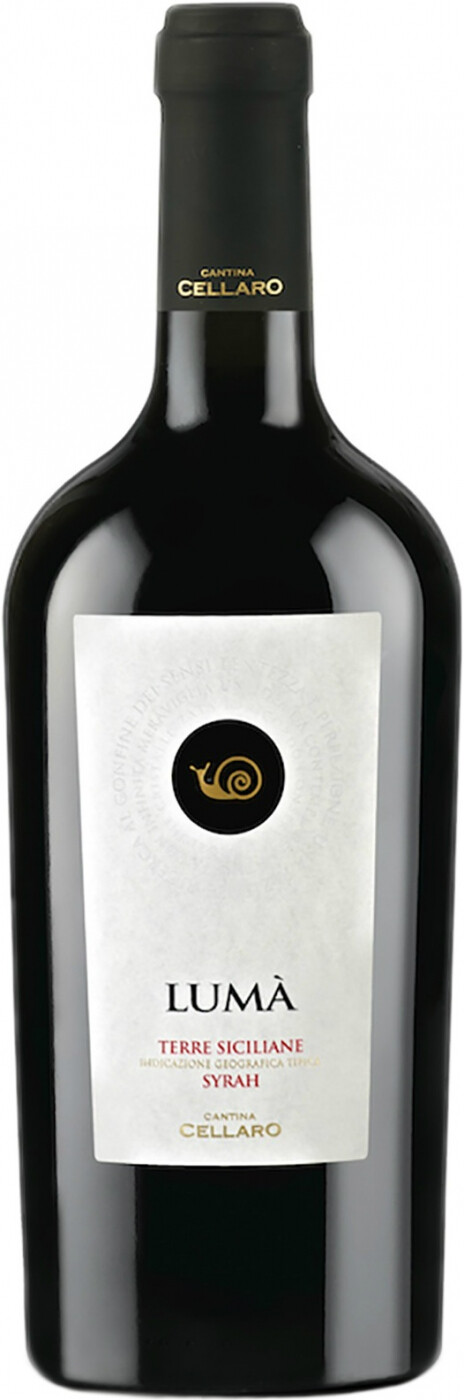 Вино Сицилия красное полусухое Сира Лума/ Cantine Cellaro Luma Syrah Terre Siciliane