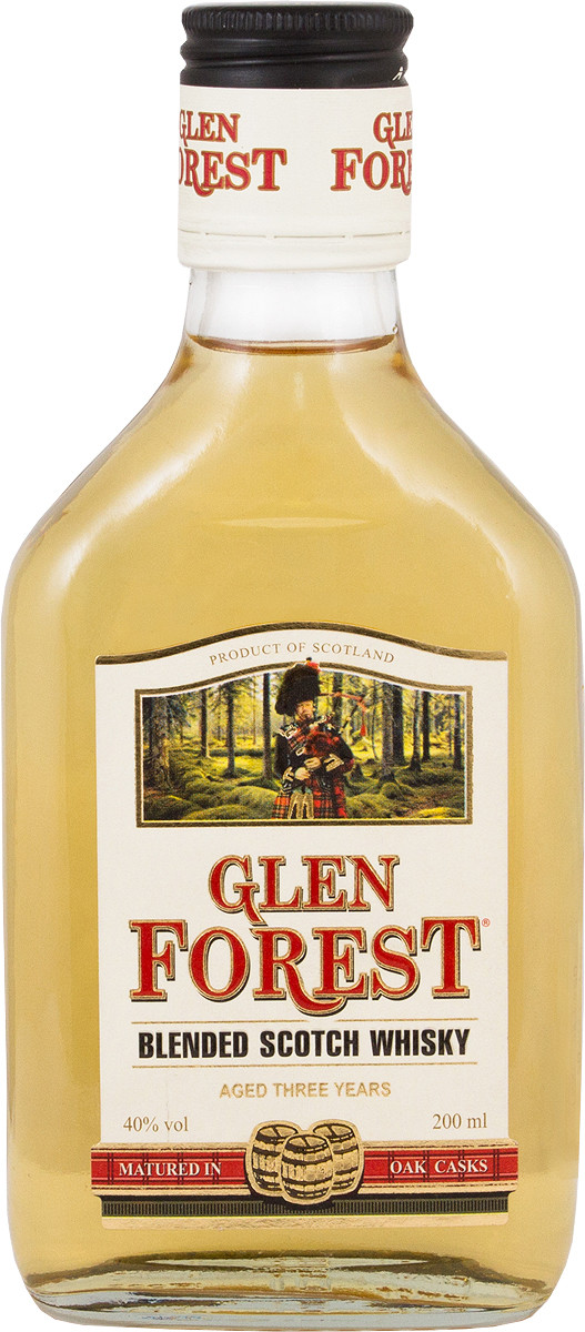 Виски Глен Форест Купажированный 0,2 / Glen Forest Blended фляжка