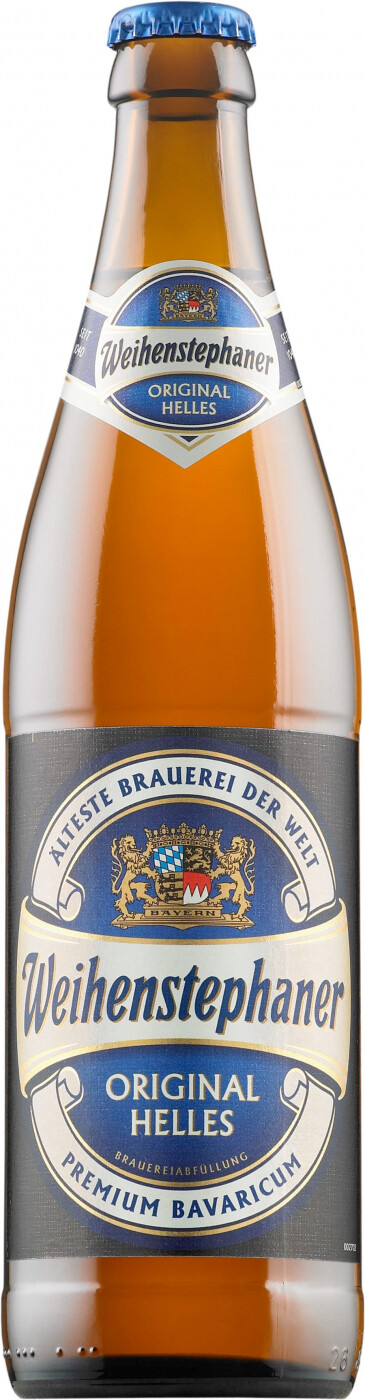 _Пиво светлое фильтрованное Вайнштефан Оригинал Хеллес стекло / Weihenstephaner Original Helles