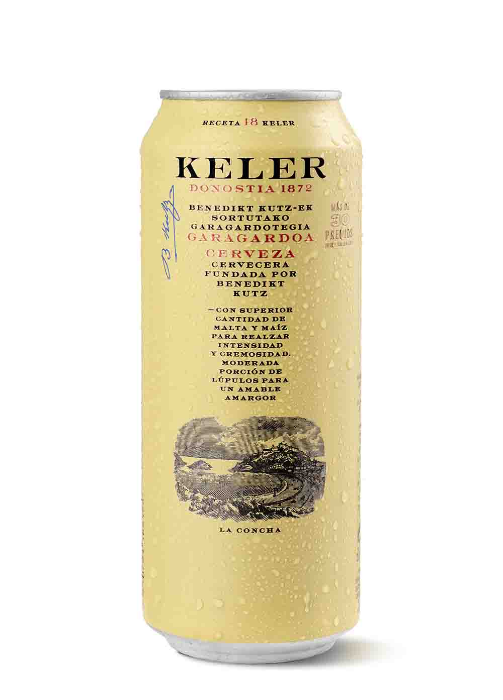 Напиток пивной светлый фильтрованный Keller 0.5л, ж/б 6%