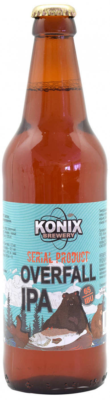Пиво светлое нефильтрованное Коникс IPA Пороги / Konix IPA Overfall