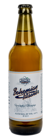 Пиво светлое нефильтрованное Коникс Богемский Пильзнер / Konix Bohemian Pilsener