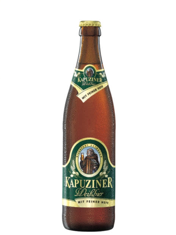 Пиво светлое нефильтрованное Капуцинер Вайсбир / Kapuziner Weissbier