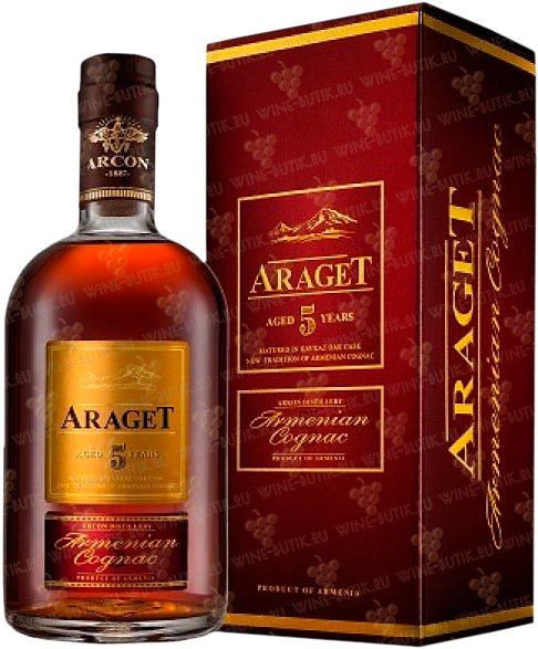 Коньяк Арагет 5 лет 0,5 / Araget 5 years old - подробнее Коньяк Арагет 5 лет 0,5 / Araget 5 years old