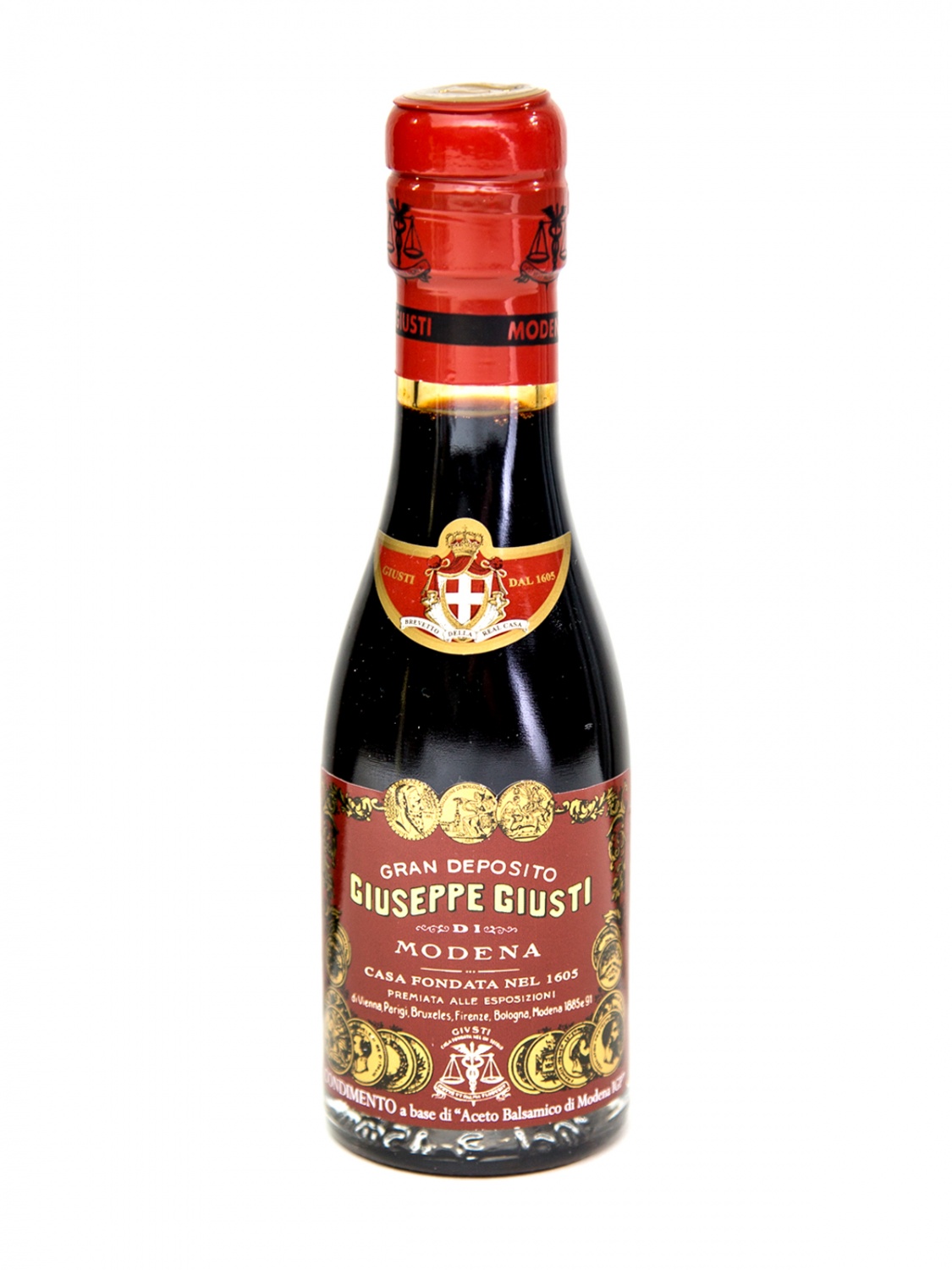 Уксус бальзамический Джусти 12 лет 0,10 л / Giusti 3 Medaglie d'oro Ricardo Giusti Champagnotta