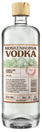 Водка Коскенкорва Лимон, лайм тысячелистник 0,04 / Koskenkorva Vodka Lemon Lime Ya