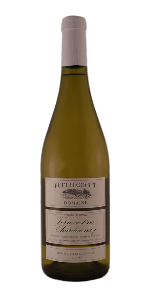 Вино белое сухое Домен Пуэш Кокю Верминтино Шардоне / Domaine Puech Cocut Vermentino Chardonnay