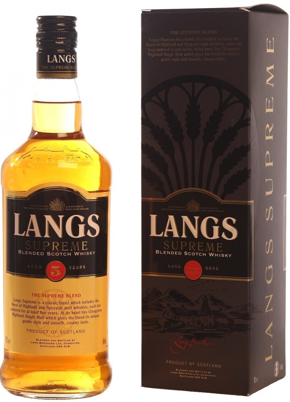 Виски Лэнгс Суприм 5 Лет / Langs Supreme 5 Years Old