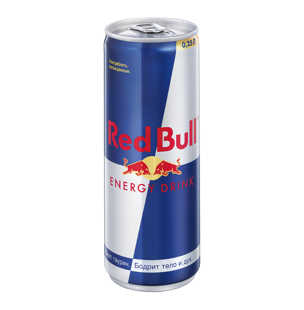Напиток газированный энергетический Рэд Булл 0,25 /  Red Bull 0.25