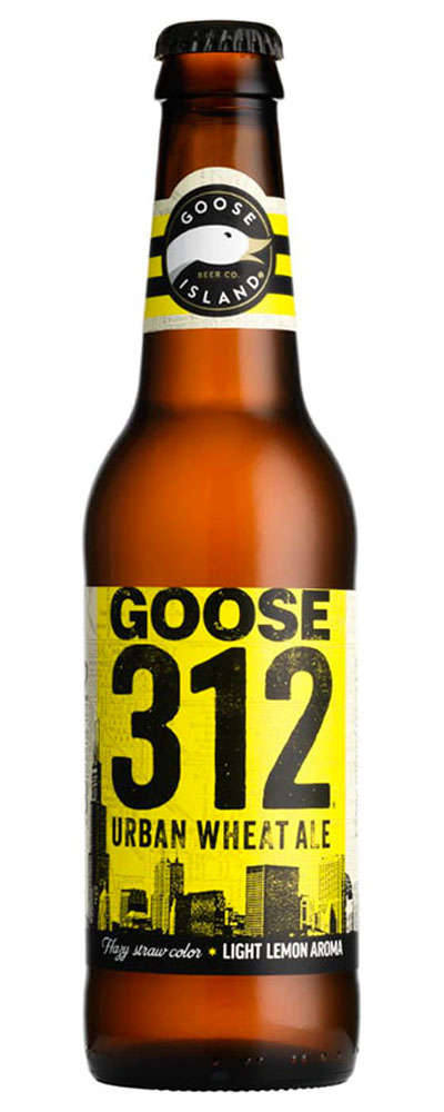 Пиво светлое нефильтрованное Гуз Айленд 312 Урбан 0,355 / Goose 312 Urban Wheat Ale