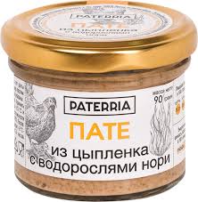 Пате из цыпленка с водорослями нори Paterria 90г