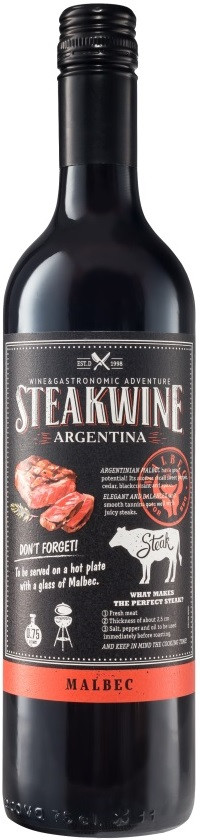 Стейквайн Блэк Лейбл Мальбек / Steakwine Malbec Black Label - подробнее Стейквайн Блэк Лейбл Мальбек / Steakwine Malbec Black Label