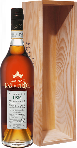 Коньяк Максим Трижоль Фэн Буа 1896 / Maxime Trijol Cognac Fins Bois 1986 - подробнее Коньяк Максим Трижоль Фэн Буа 1896 / Maxime Trijol Cognac Fins Bois 1986