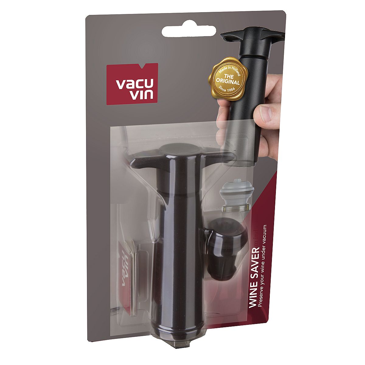 Вакуумный насос + пробка VacuVin WineSaver, чёрный - подробнее Вакуумный насос + пробка VacuVin WineSaver, чёрный