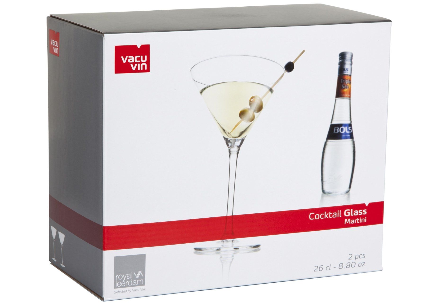 Набор бокалов для Мартини Glass Cocktail 260 мл, 2шт, VacuVin