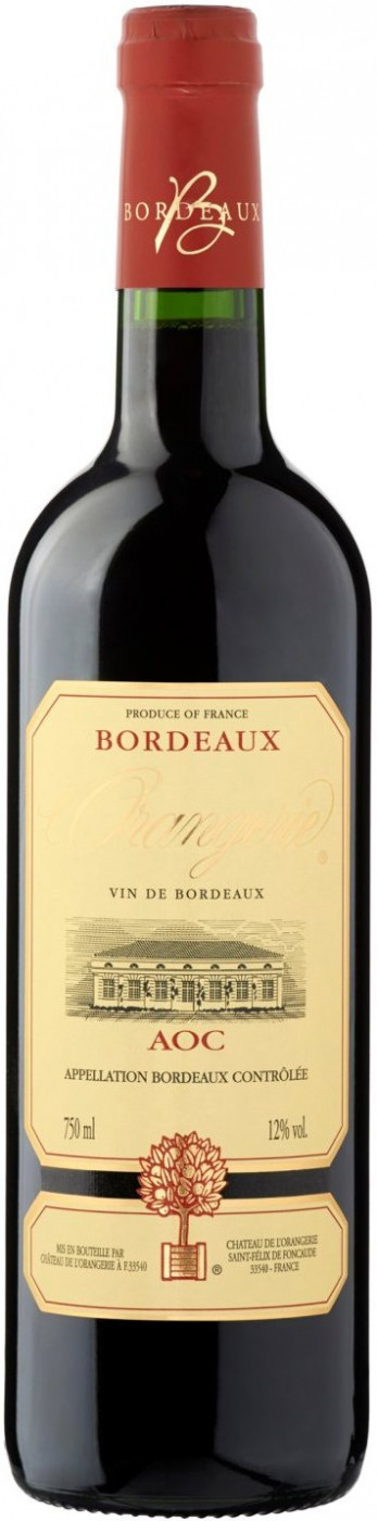 Шато де Л'Оранжери Бордо Руж 1,5 / Chateau de l'Orangerie Bordeaux Rouge