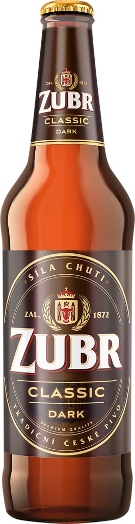 *Пиво темное фильтрованное Зубр Классик Дарк стекло / Zubr Classic Dark