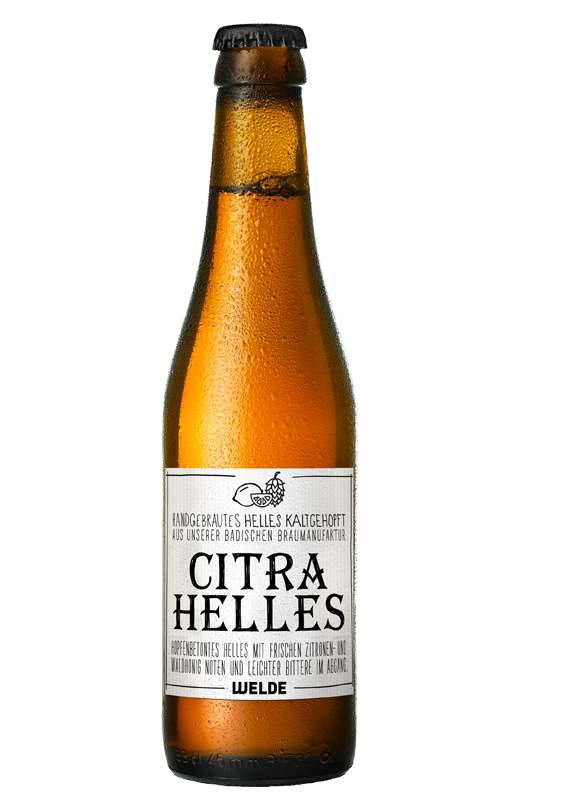 Пиво светлое нефильтрованное Вельде Ситра Хеллес / Welde Citra Helles 0.33