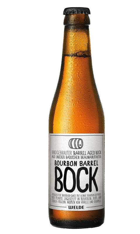 Пиво темное нефильтрованное Вельде Бурбон Барель Бок / Welde Bourbon Barrel Bock 0.33