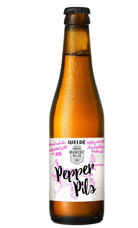Пиво темное нефильтрованное Вельде Коллаб Пеппер Пилс / Welde Pepper Pils 0.33