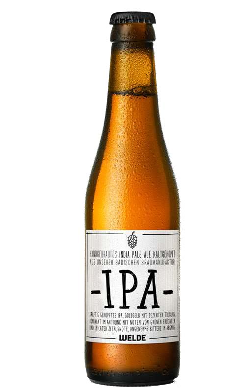 Пиво светлое нефильтрованное Вельде Крафт ИПА / Welde IPA 0.33