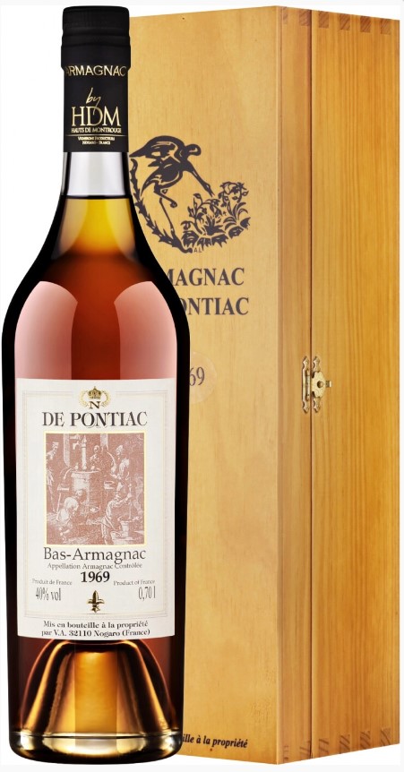 Бренди Баз - Арманьяк де Понтьяк 1969 / De Pontiac Vintage Bas-Armagnac 1969