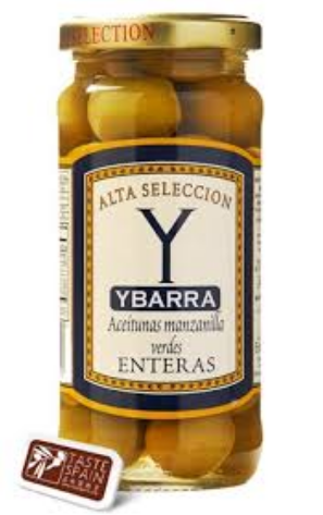 Оливки Ибарра зеленые с косточкой Селекшен 240 г / Ybarra Alta Seleccion