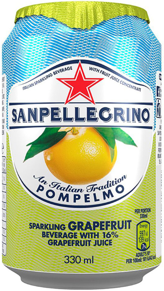 Напиток газированный  СанПеллегрино Грейпфрут 0,33 / SanPellegrino Pompelmo 0.33