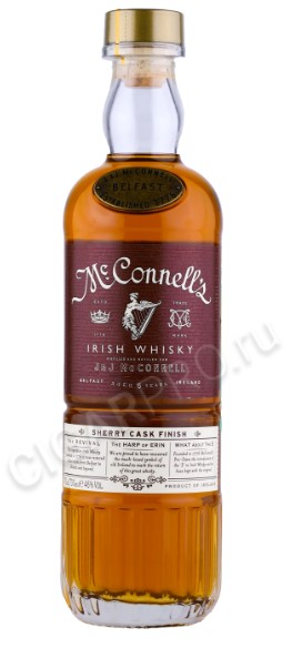 Виски ирландский МакКоннелл’с Айриш Шерри Каск 5 лет/McConnell’s 5 Year Old Irish Whisky Sherry 0,7л - подробнее Виски ирландский МакКоннелл’с Айриш Шерри Каск 5 лет/McConnell’s 5 Year Old Irish Whisky Sherry 0,7л