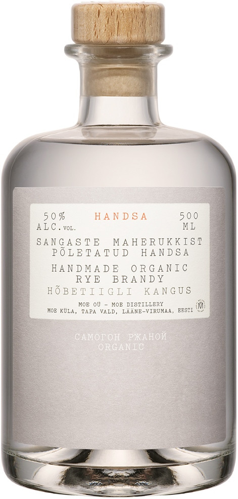 Самогон Хандса Ржаной Органик 50% 0,5 / Handsa Handmade Organic Rye Brandy