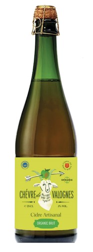 Сидр полусухой Шевр де Валонь Сидр Артизанал Органик Брют / Chevre de Valognes Organic Brut